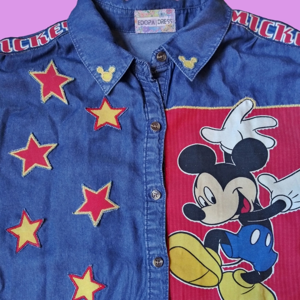 Denim Mickey dress (size 3X)